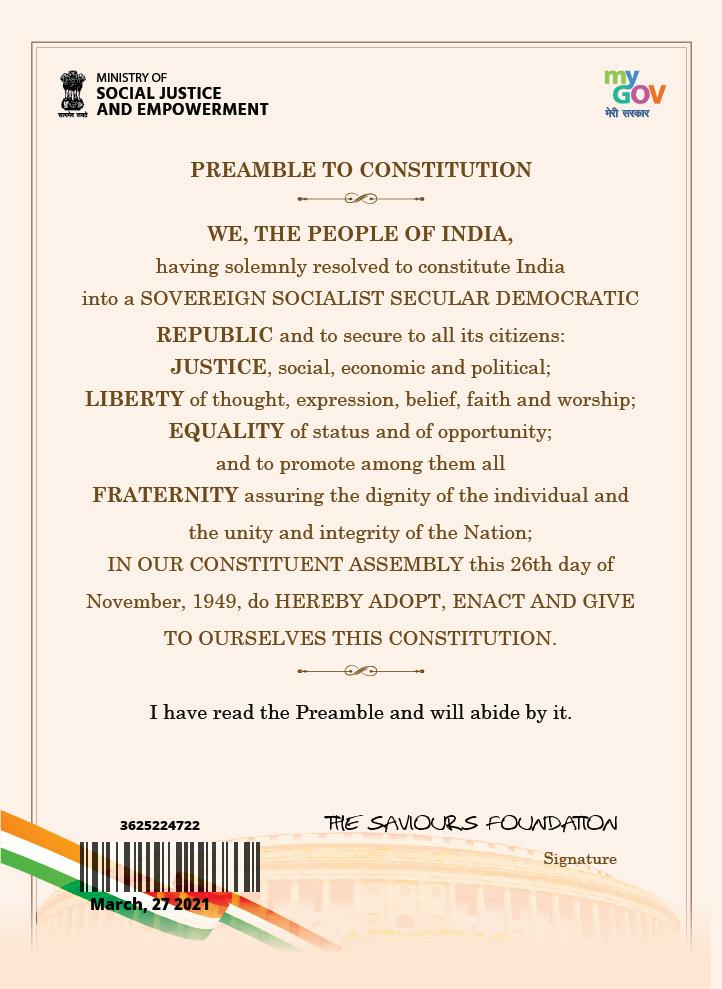 Preamble of Constitution