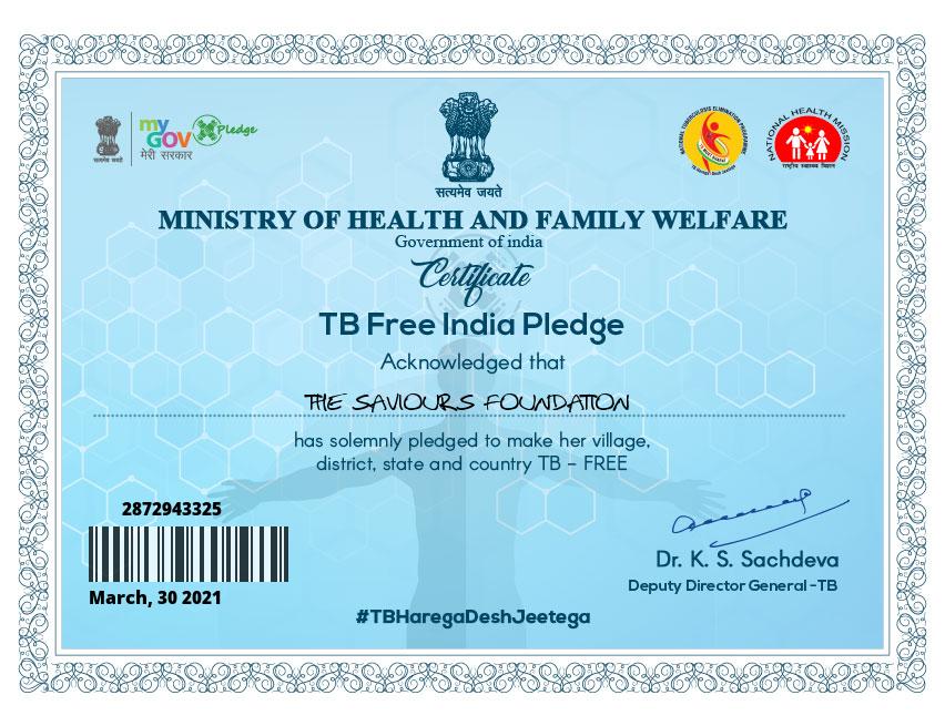 TB Free Indian Pledge